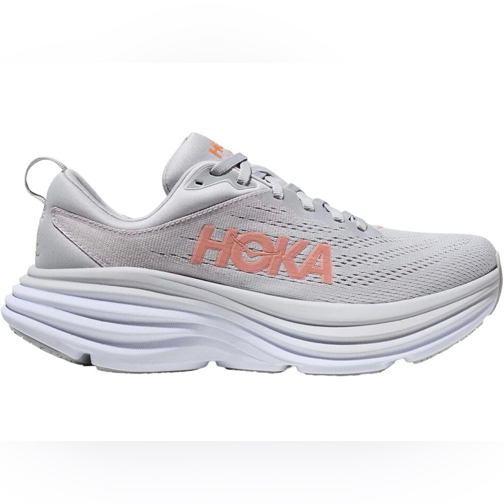 Hoka Women's Bondi 8 in Gray Size 8